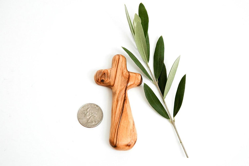 Medium Pocket Olive Wood Cross U8214