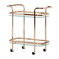 Gold Glass Bar Cart E596