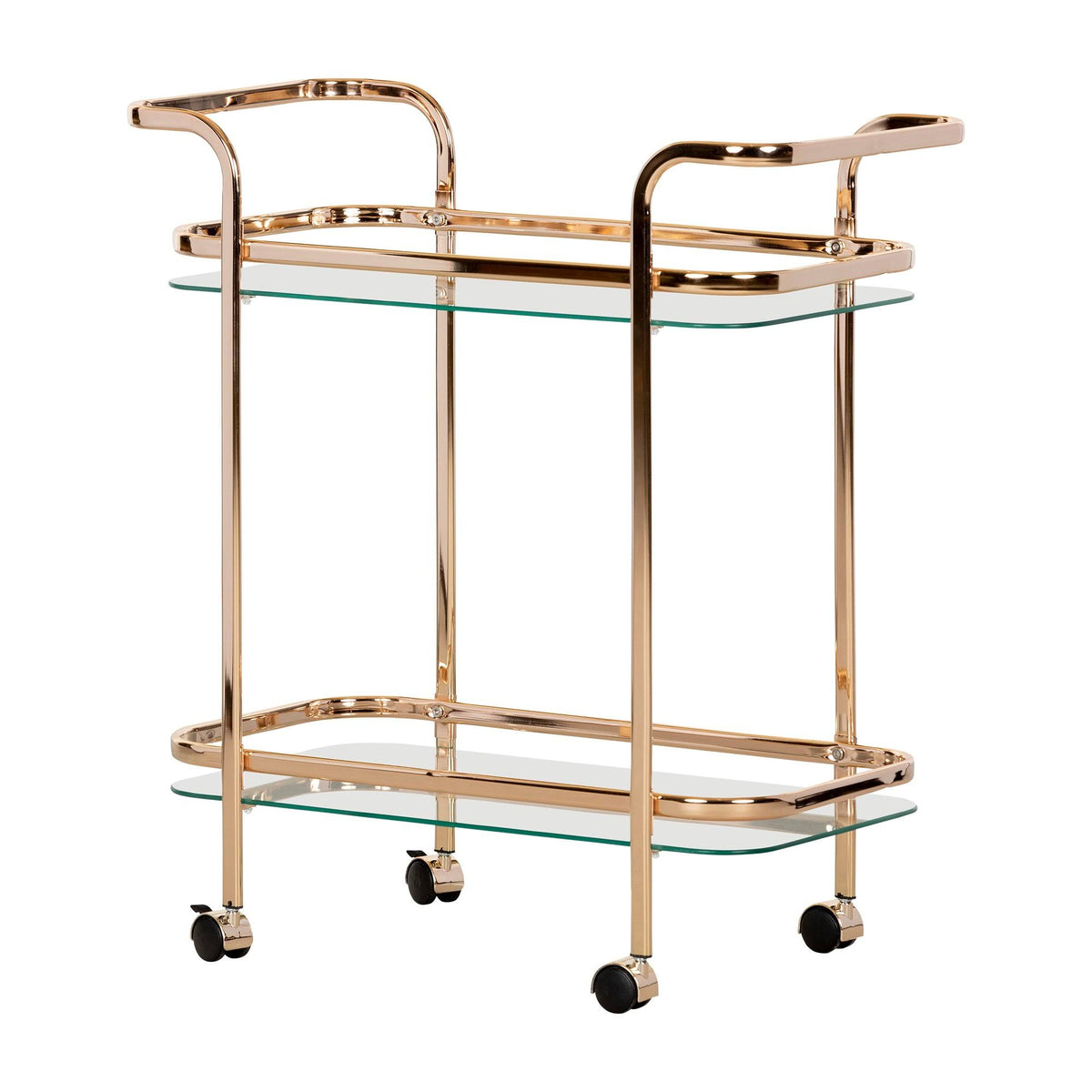 Gold Glass Bar Cart E596
