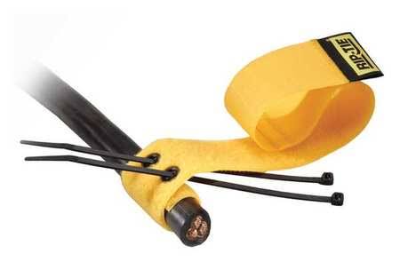 Black Hook-and-Loop Cable Tie, 18 In, Pack of 10 P55534