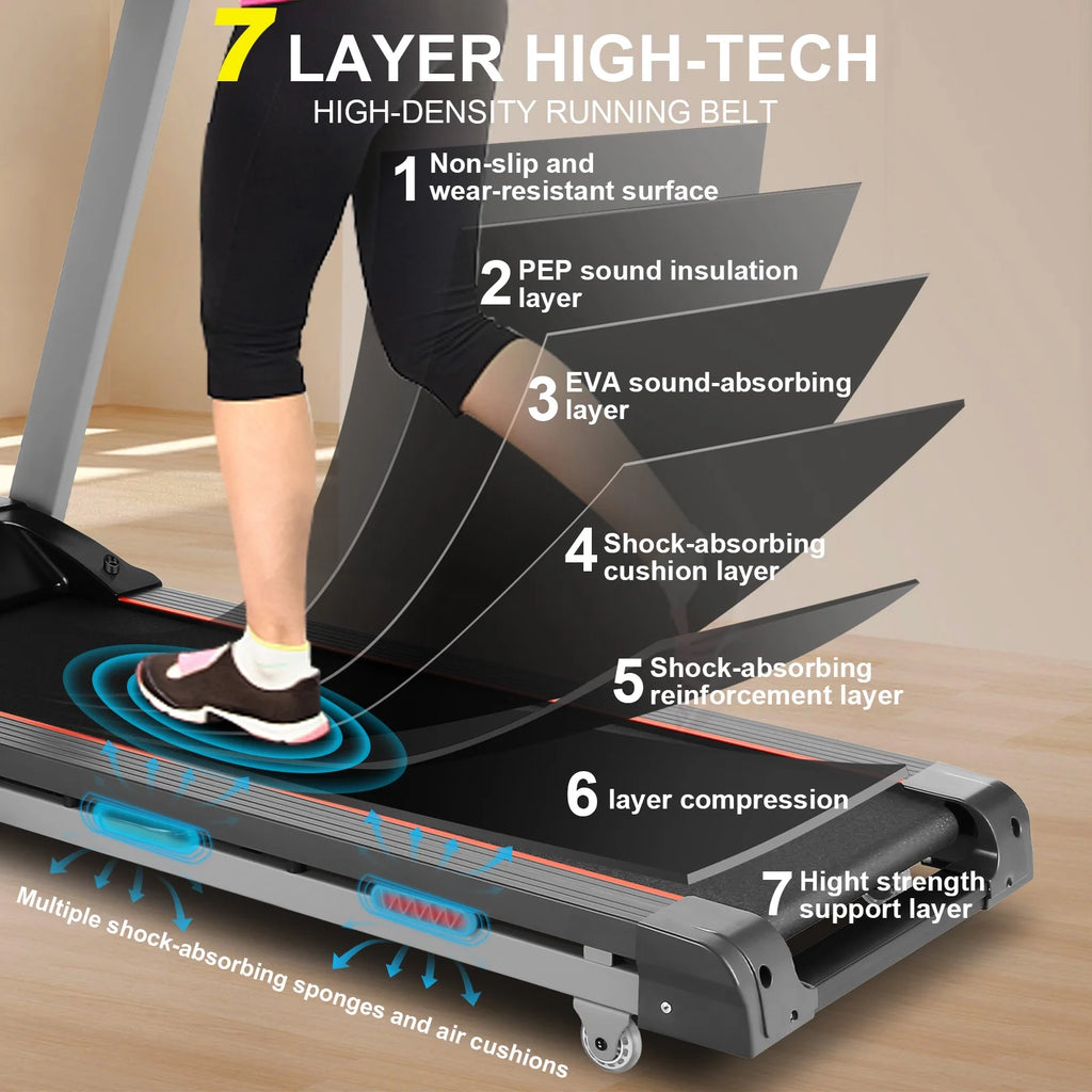 300LBS Electric Treadmill with 15-Level Auto Incline C5599