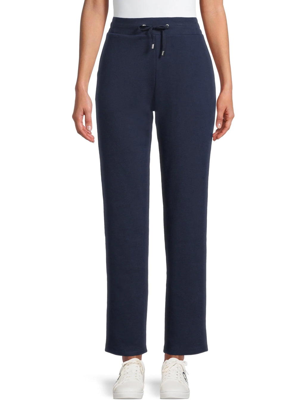 High Rise Drawstring Waist Knit Pants V487723