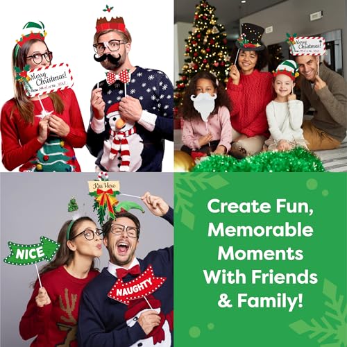 Christmas Photo Booth Props 38pc Set S545438