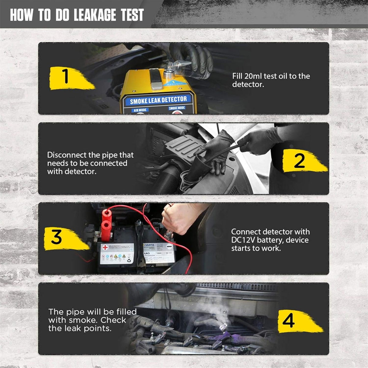 12V Car EVAP Leak Detector Diagnostic Tester V480