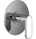 Polished Chrome Pressure Balance Trim with Whitewash Barnwood Lever Handle Z26627