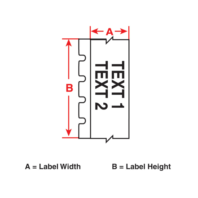 White Vinyl Cloth Label Cartridge R856