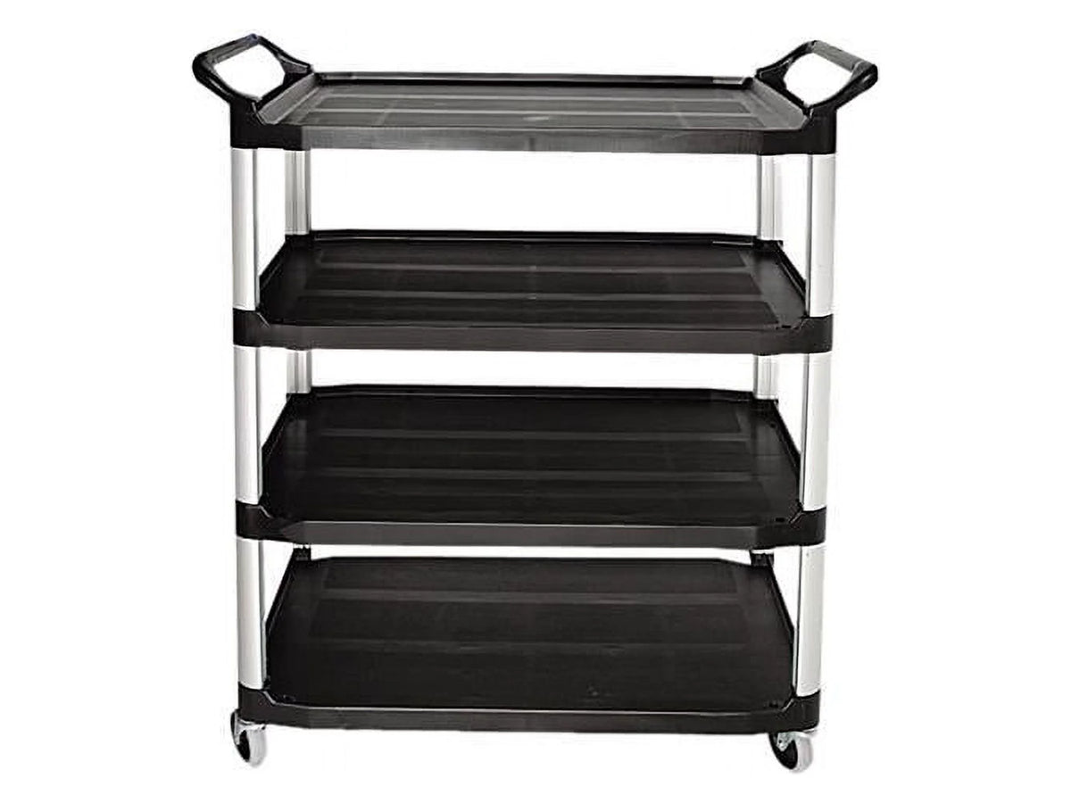 Black Four-Shelf Utility Cart E72548