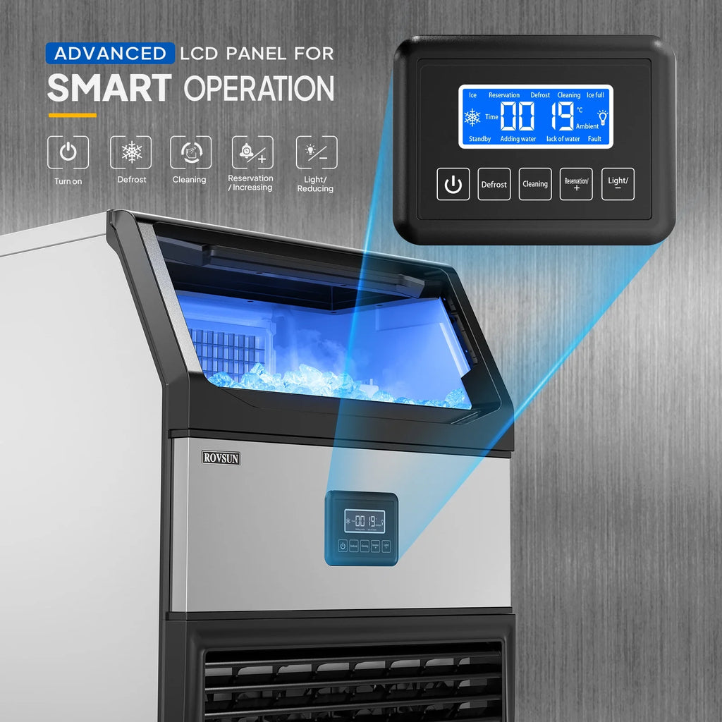 Commercial Ice Maker with 77lbs Storage Bin K72751