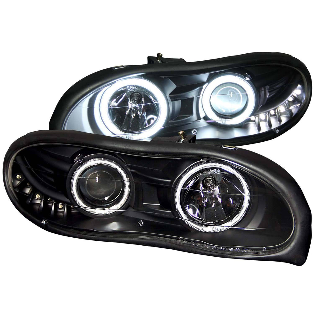 Black Projector Headlights for 1998-2002 Chevrolet Camaro Y849