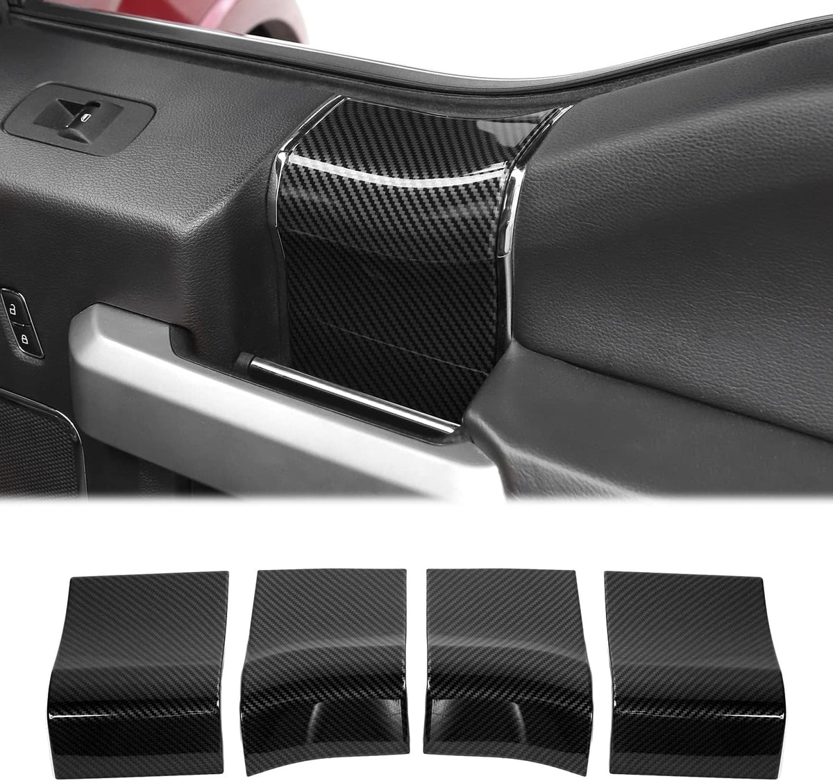 Interior Door Handle Panel Trim ABS Cover A907