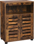 Bathroom Storage Cabinet with Louvered Doors and Adjustable Shelf R1698