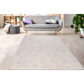 Cream 8x10 Geometric Pattern Indoor Area Rug M884936