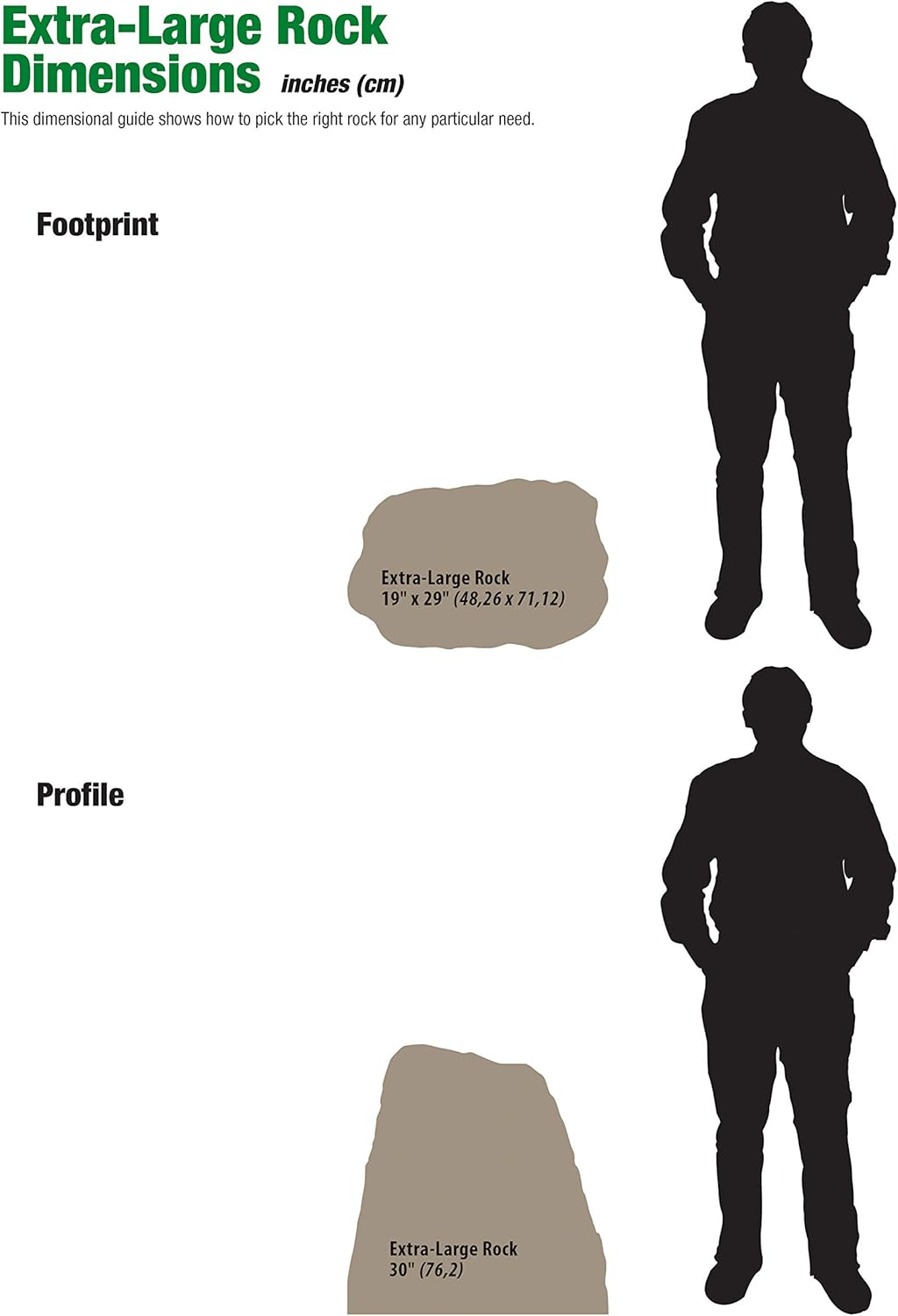 Extra Large Lightweight Landscape Rock F241829
