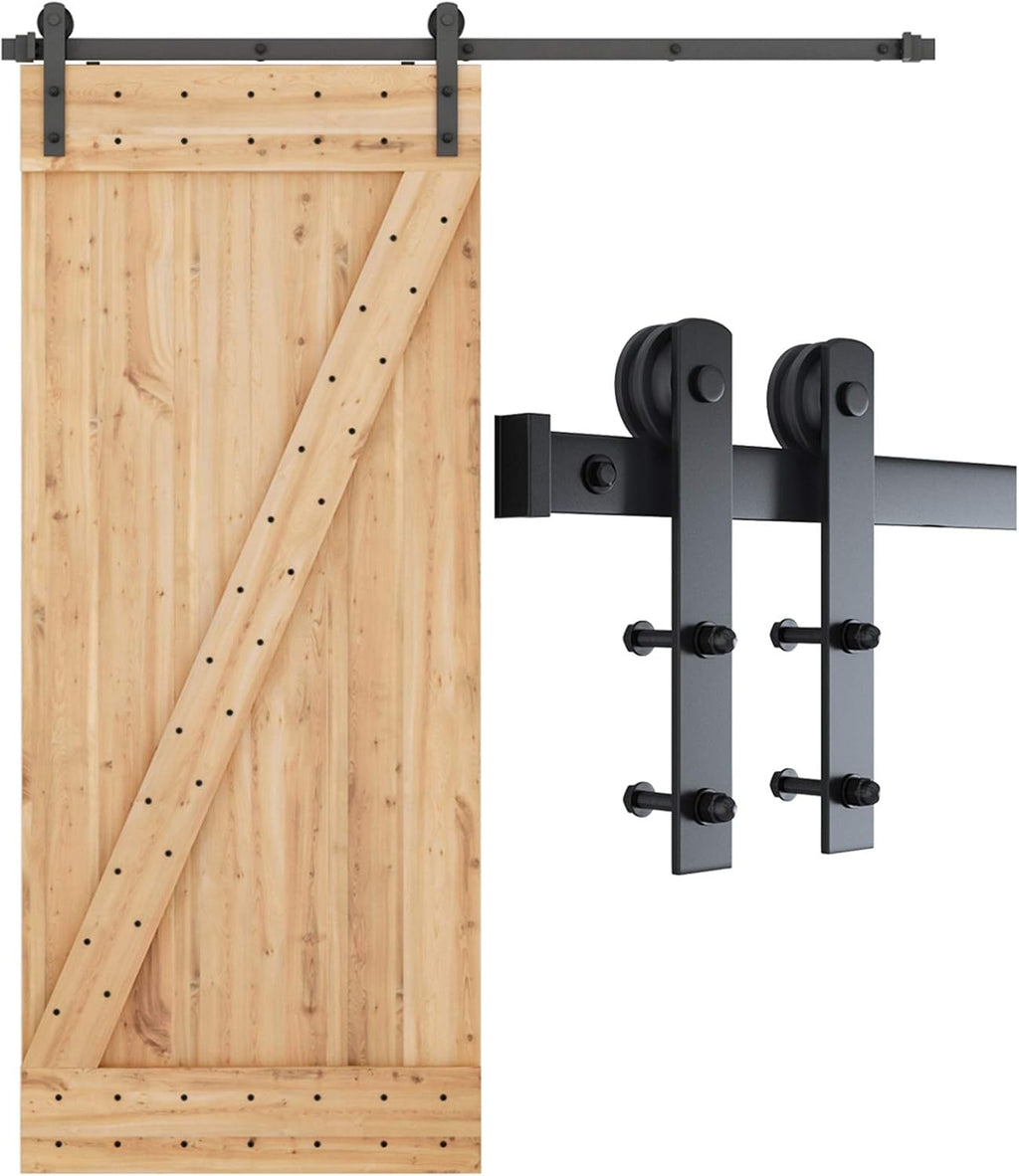 6ft Heavy Duty Sliding Barn Door Hardware Kit for 36" Wide Door Panel S68192