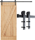 6ft Heavy Duty Sliding Barn Door Hardware Kit for 36" Wide Door Panel S68192