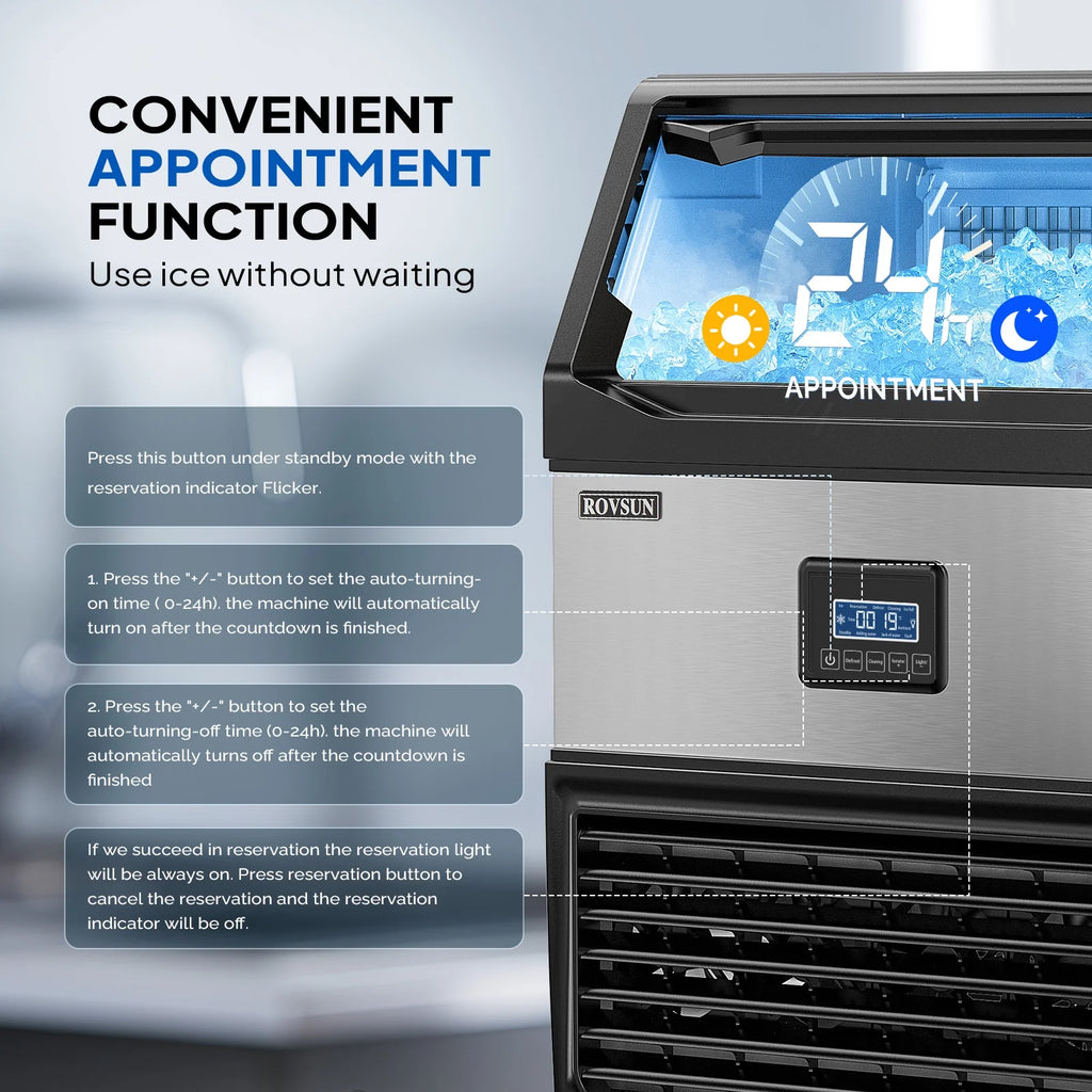 Commercial Ice Maker with 77lbs Storage Bin K72751