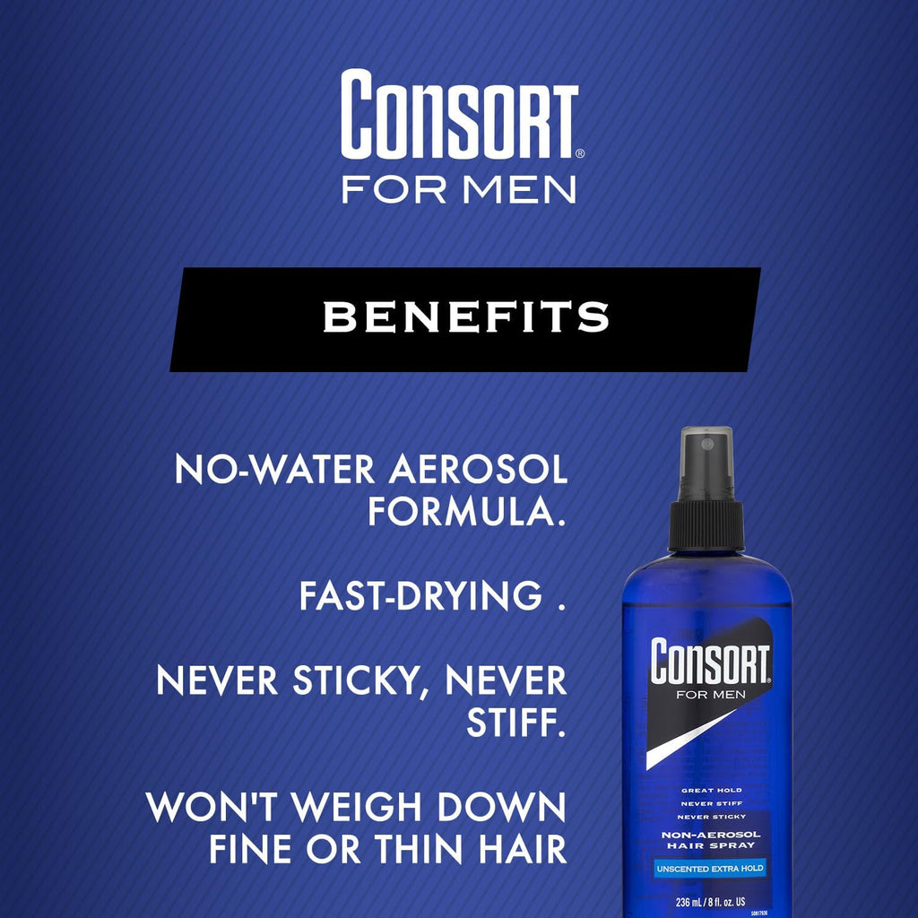Unscented Hair Spray 8oz Pump 3 Pack U924