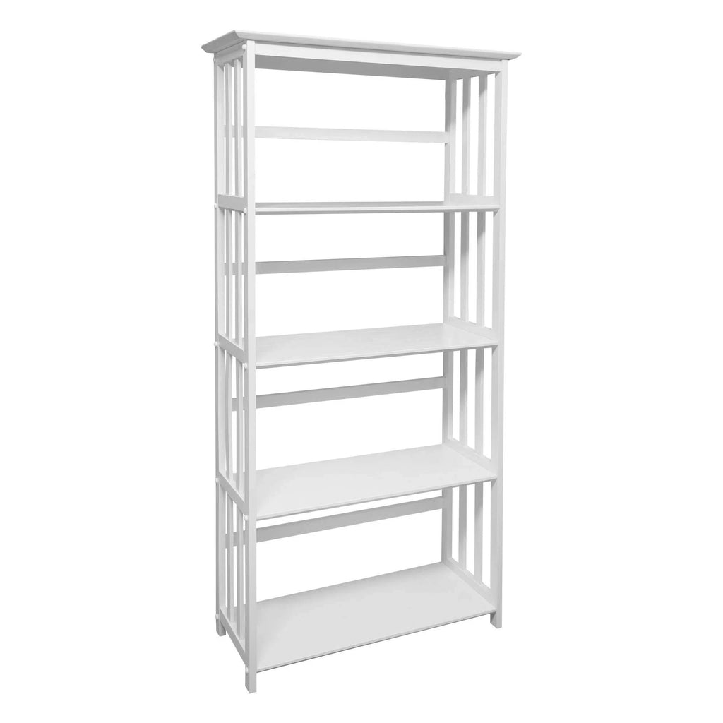 White 5-Shelf Bookcase W958235