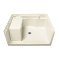 36 in. x 48 in. Single Threshold Shower Base in Biscuit Y8448