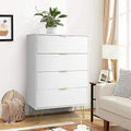 White 4 Drawer Dresser Cabinet E688
