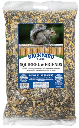 8 lb Squirrel & Chipmunk Food Mix with Sunflower Seeds, Peanuts & Corn D299768