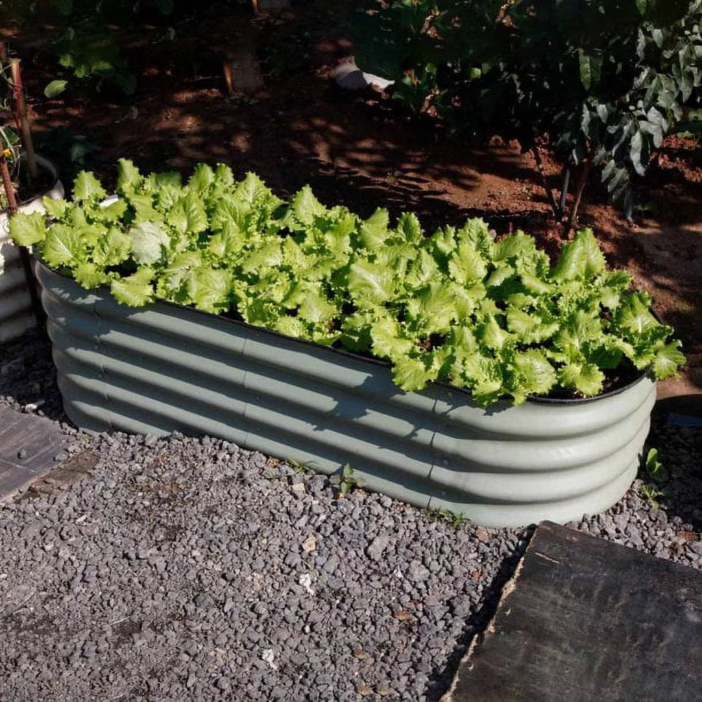 17" Tall 5'X2' Metal Corrugated Raised Garden Bed Kit B604135