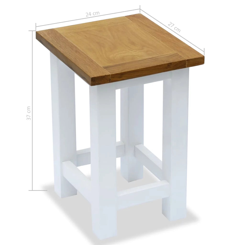 Solid Oak Wood End Table B694