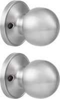 Brushed Nickel Privacy Door Knob Locks (10 Pack) D7319