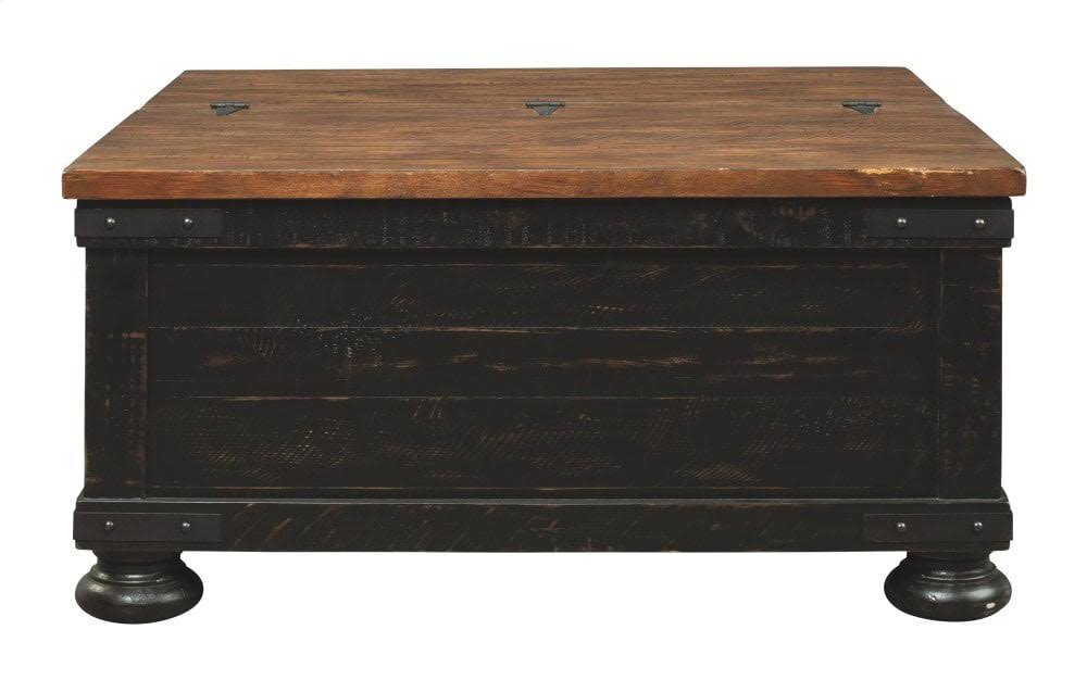 Black/Brown Coffee Table with Lift Top Q8523