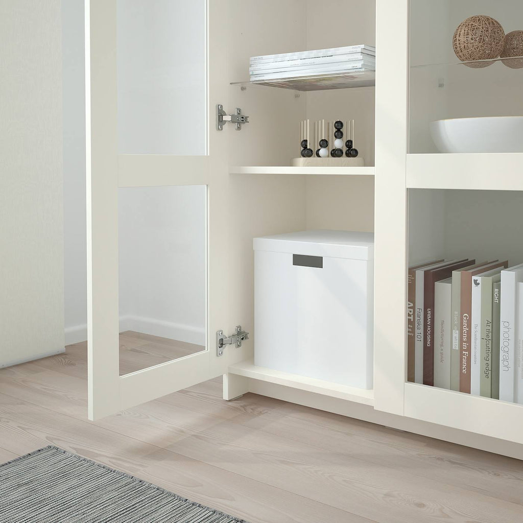 Glass-Door Cabinet, White H14027