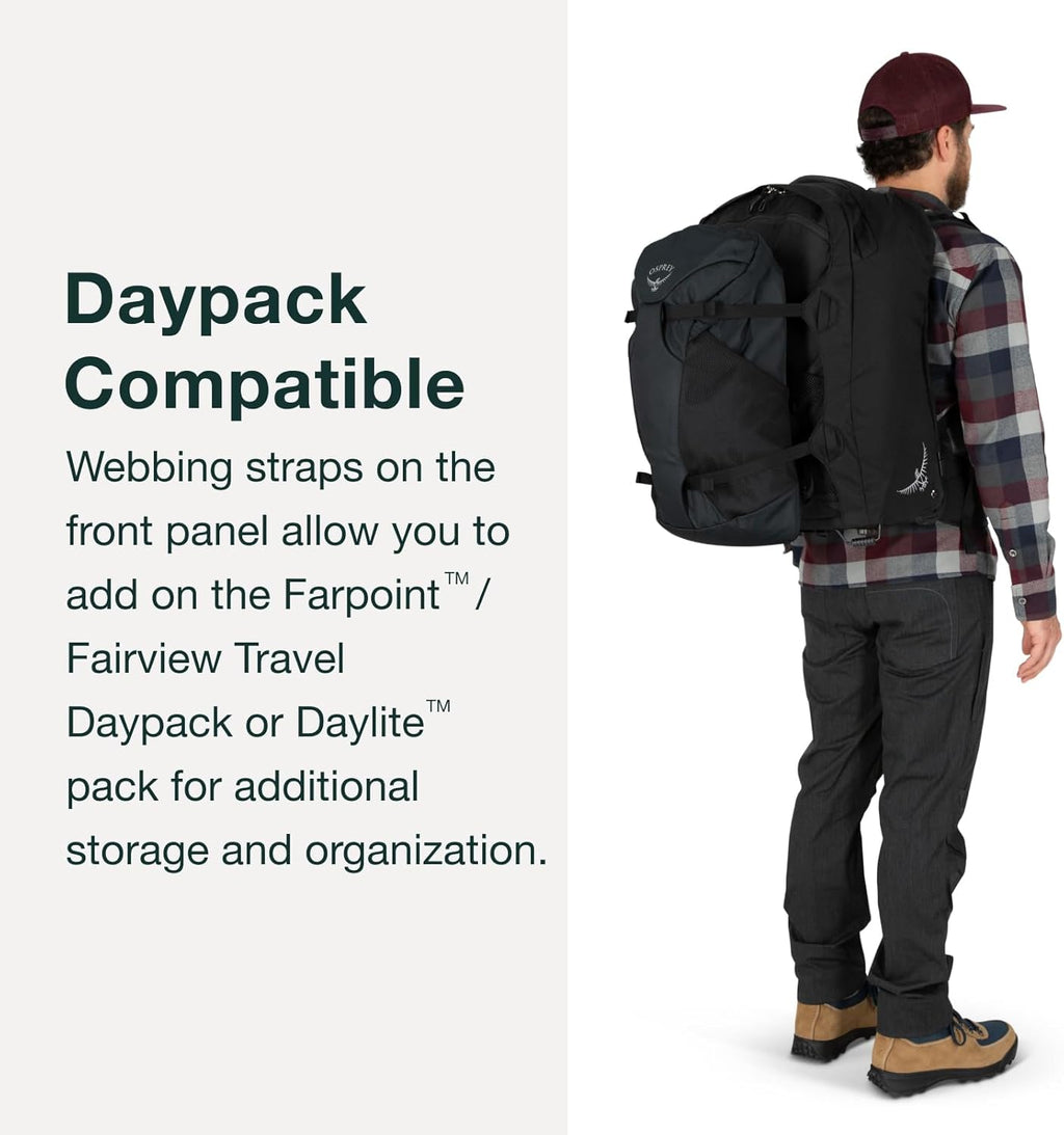 Black 65L Wheeled Travel Pack Q578