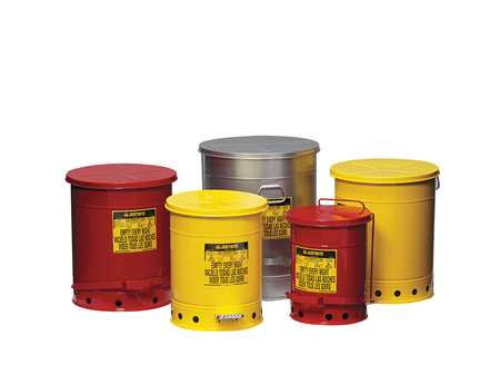 6 Gal Steel Oily Waste Can C2931