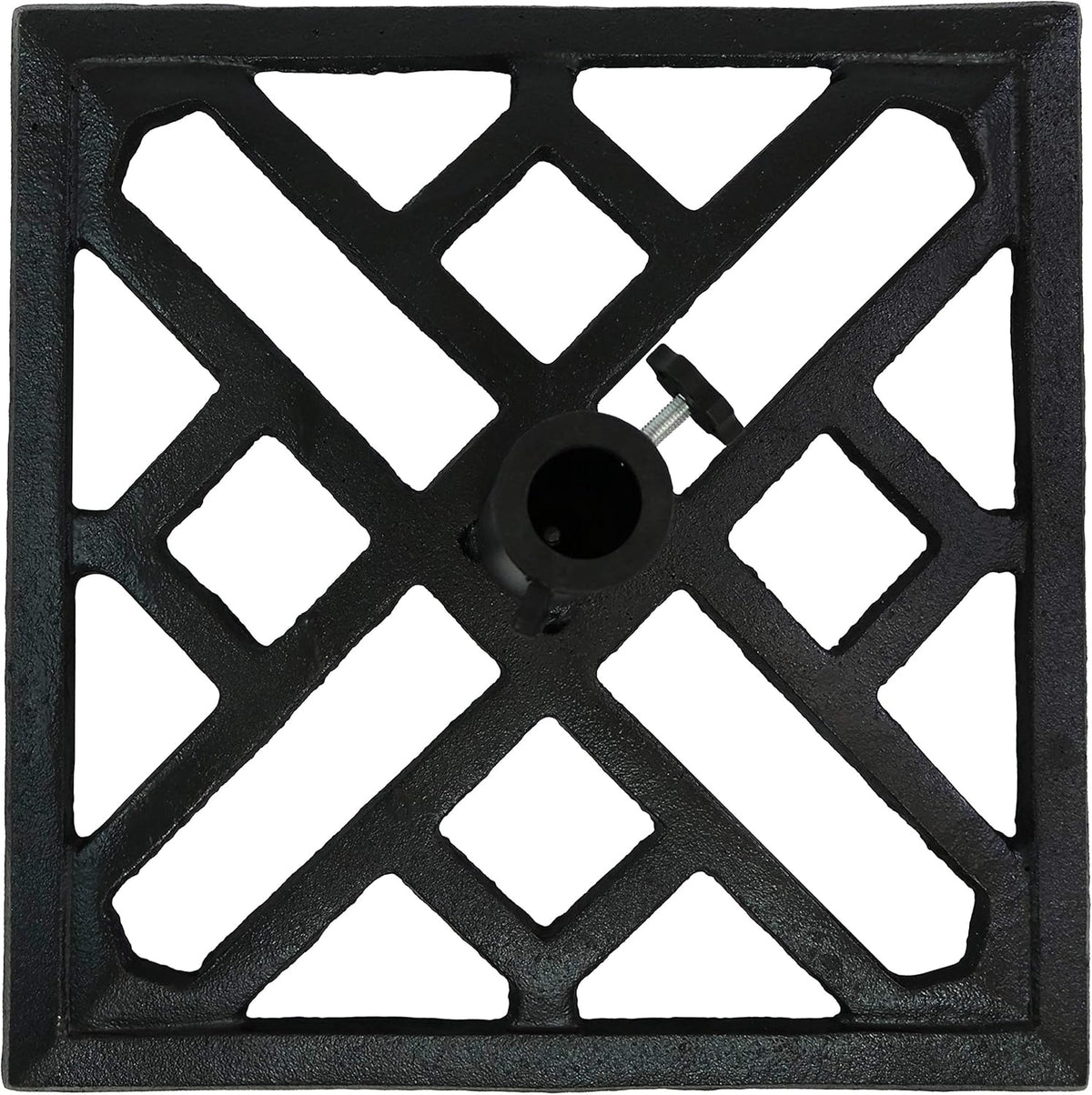 Cast Iron Heavy Duty 17-Inch Square Umbrella Base Stand H7912