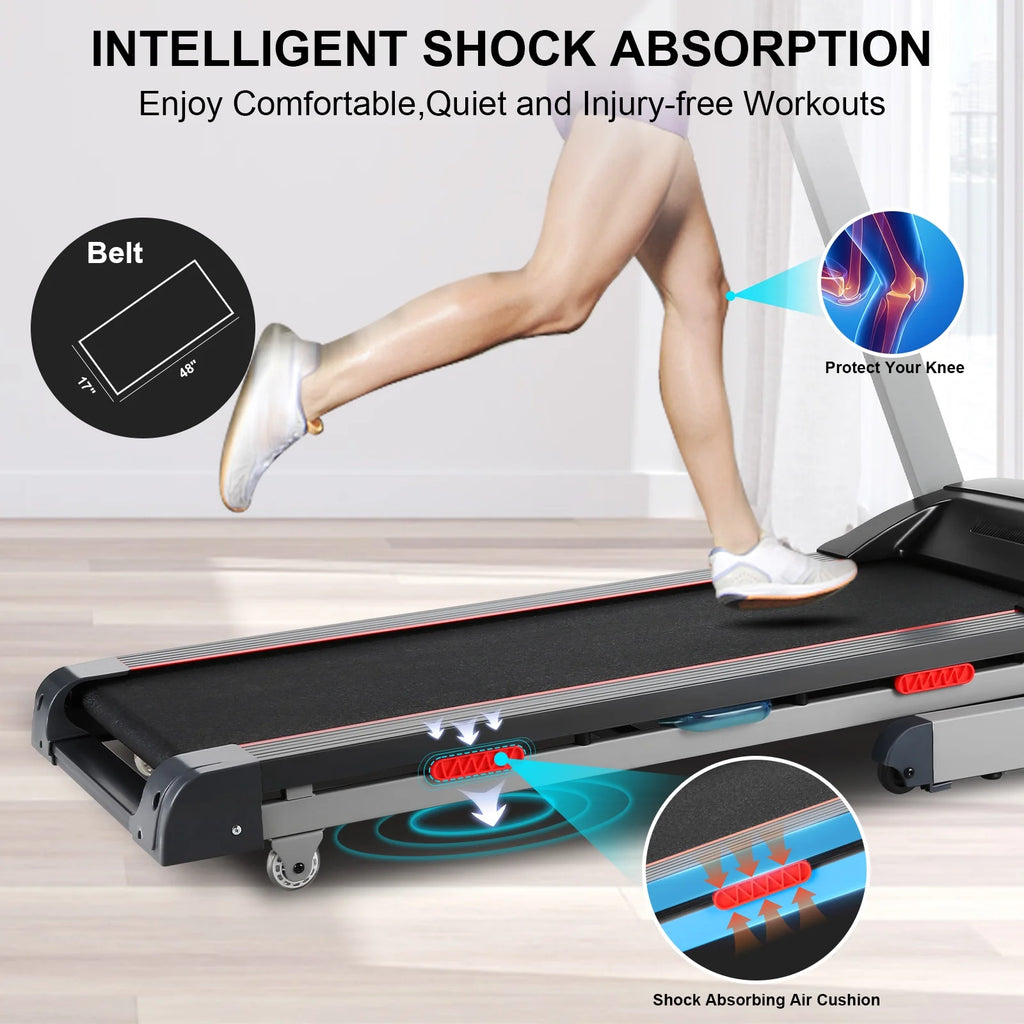300LBS Electric Treadmill with 15-Level Auto Incline C5599