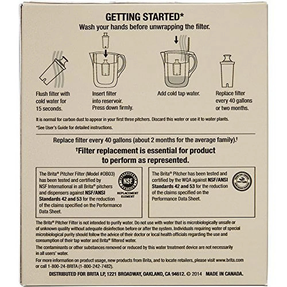 2 Count Standard Replacement Water Filter T316