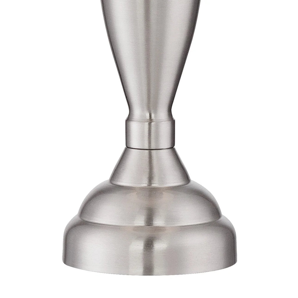 Set of 2 Brushed Nickel Table Lamps I107256