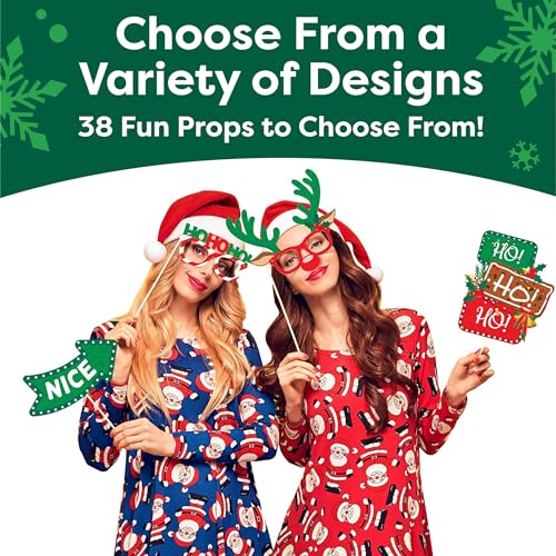 Christmas Photo Booth Props 38pc Set S545438