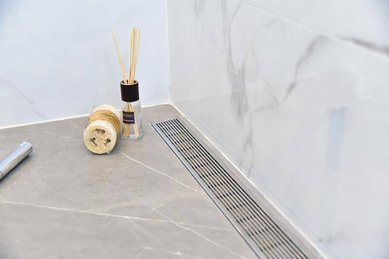 Stainless Steel Linear Shower Drain, Brushed Nickel, 16 inch/24 inch/30 inch/35 inch/39 inch/47 in R2640