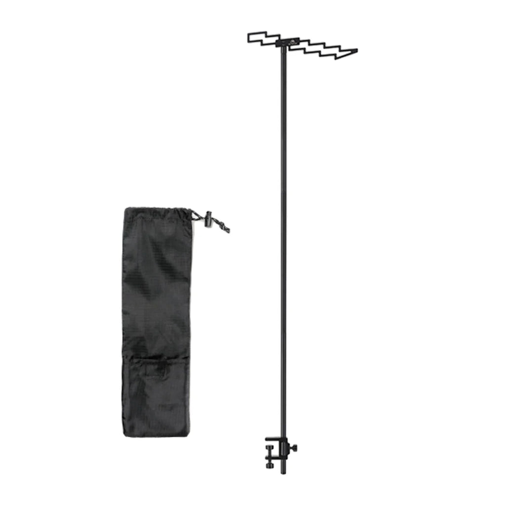 Compact Camping Lantern Stand Holder Table Clamp Tent Hook Foldable Outdoor Lamp Pole Post A974394