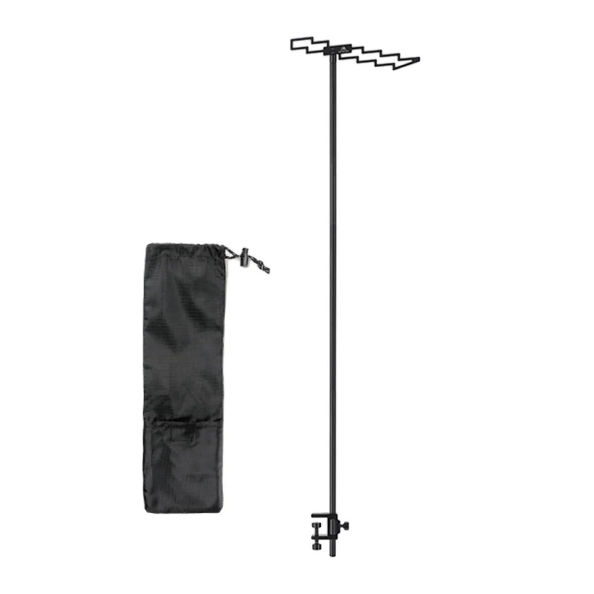 Compact Camping Lantern Stand Holder Table Clamp Tent Hook Foldable Outdoor Lamp Pole Post A974394