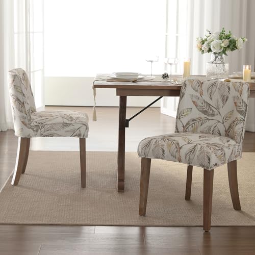 White Upholstered Dining Chairs Set of 2 with Cane Backs S925