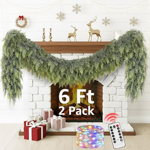 9ft Prelit Faux Pine Garland with Lights U760