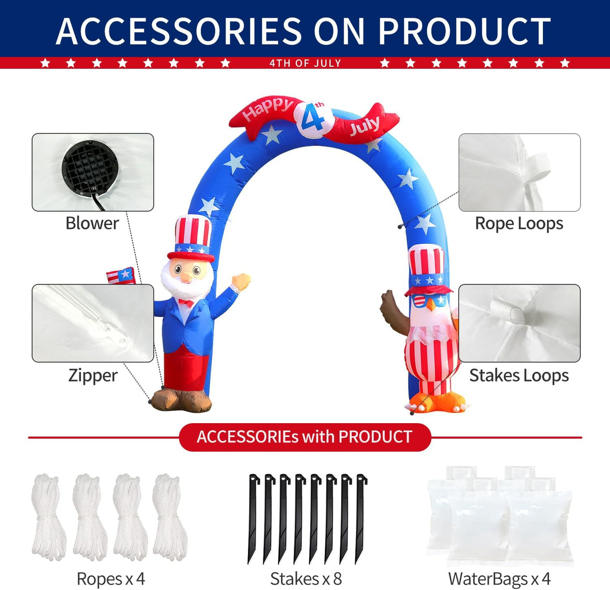 9 FT Inflatable Outdoor Decoration with LED Lights X746