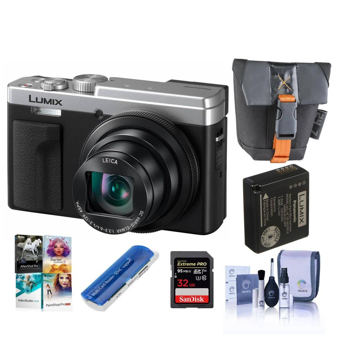 Silver Camera with Bag 32GB Card J235