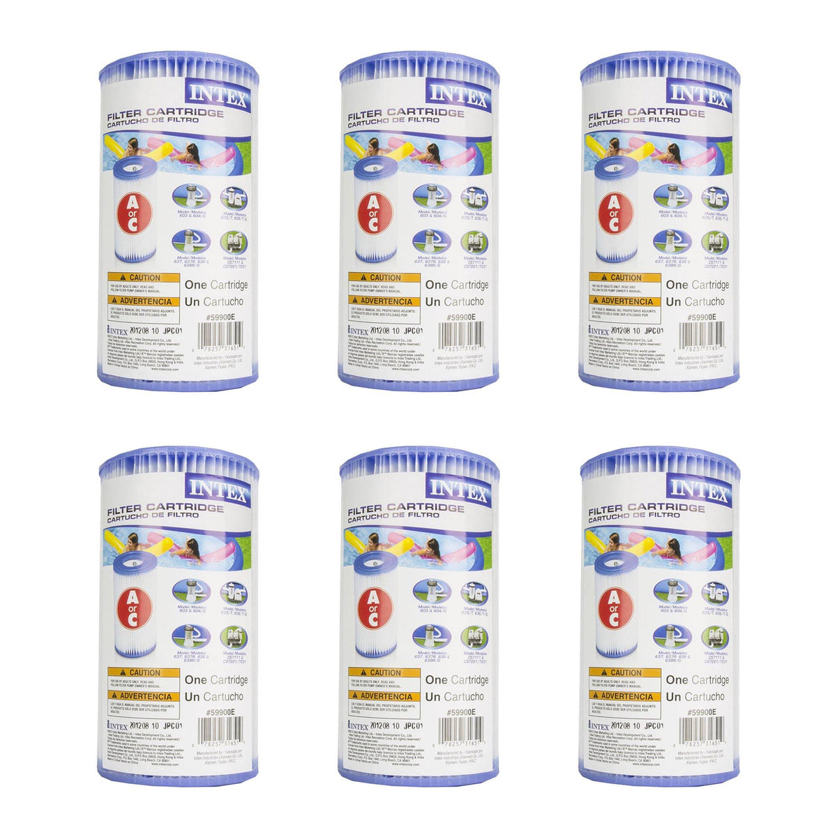 Pool Filter Pump Cartridge 6 Pack Y478