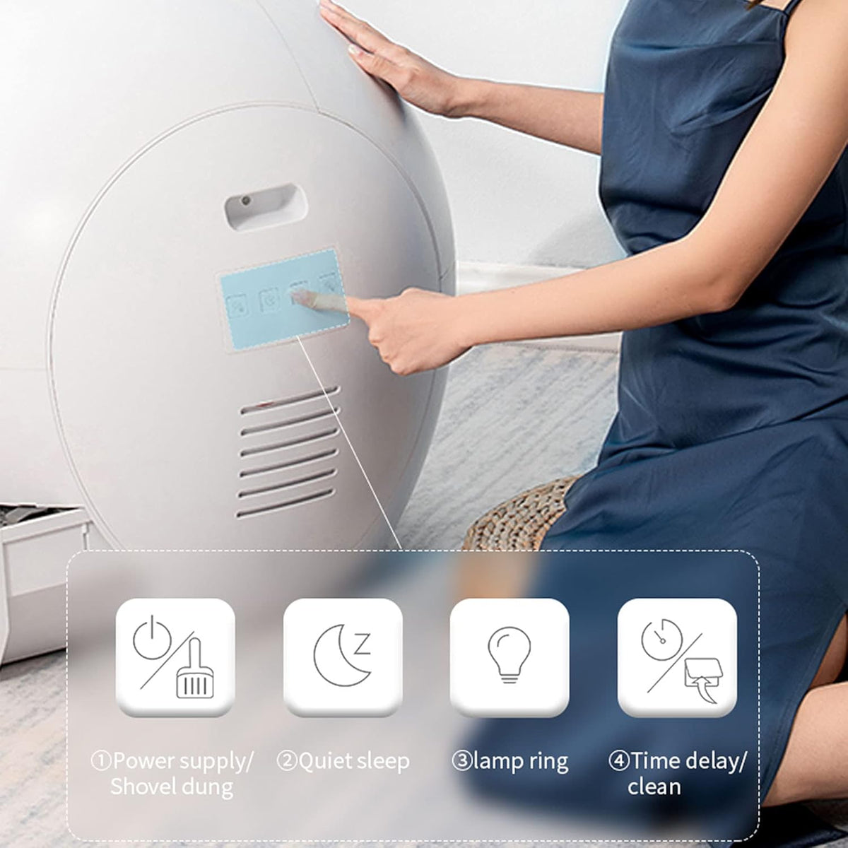 Smart Self-Cleaning Cat Litter Box with APP Control D236