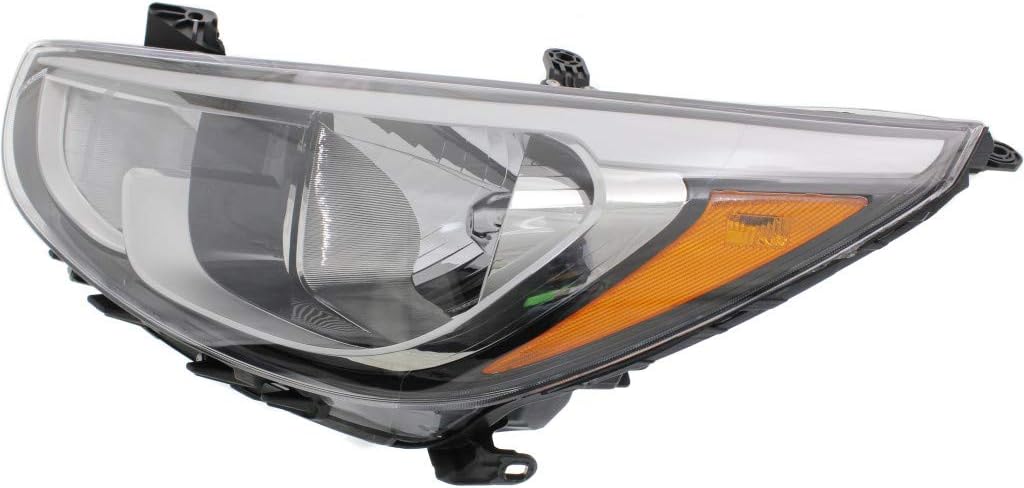 2015 2016 2017 Hyundai Accent Headlight Assembly Driver Side Black Housing Q3312