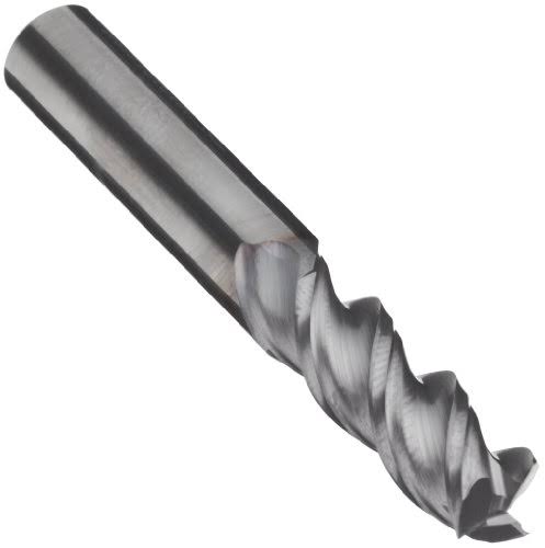 Carbide Square Nose End Mill, TiCN Finish, 3 Flutes O78171
