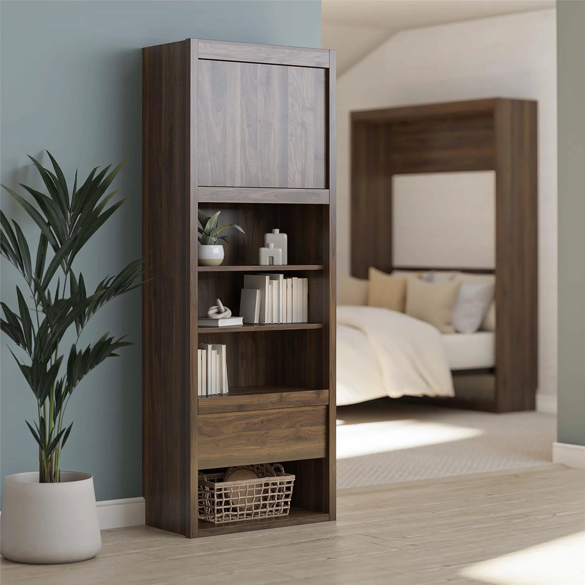 Single Side Cabinet in Walnut Q438988