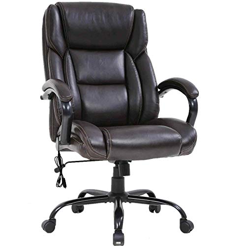 PU Leather Ergonomic High Back Office Chair with Massage Lumbar Support I503350